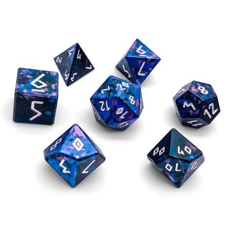 Enchanted Forest - 7 Piece RPG Set 6063 Aluminum Wondrous Dice