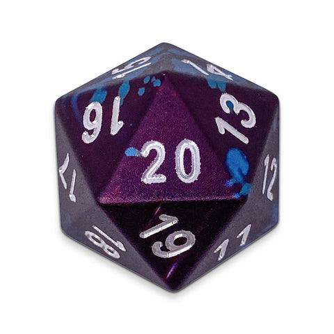 Single Wondrous Dice® Countdown D20 in Faerie Dragon by  6063 Aircraft Grade Aluminum