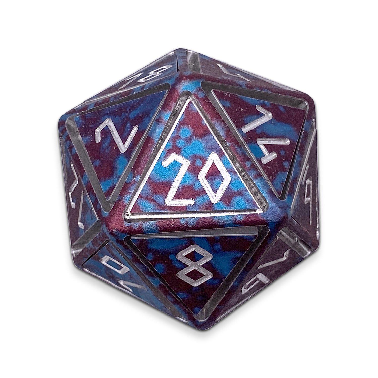 Faerie Dragon - Nimbus™ Boulder® 55mm 6063 Aluminum Wondrous Dice - NOR 02567