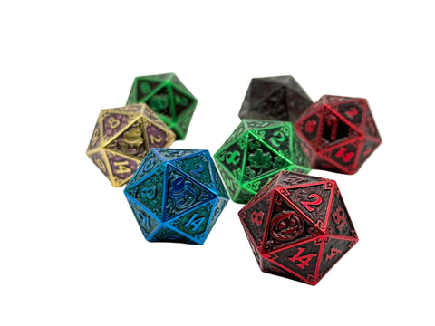 Holiday Mystery Metal D20