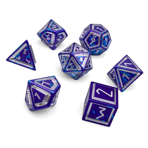 Wondrous Nimbus™ Precision CNC Aluminum Dice Set - Galactic Conquest