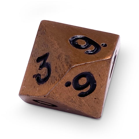 Single Alloy D10 in Gnomish Copper by Norse Foundry