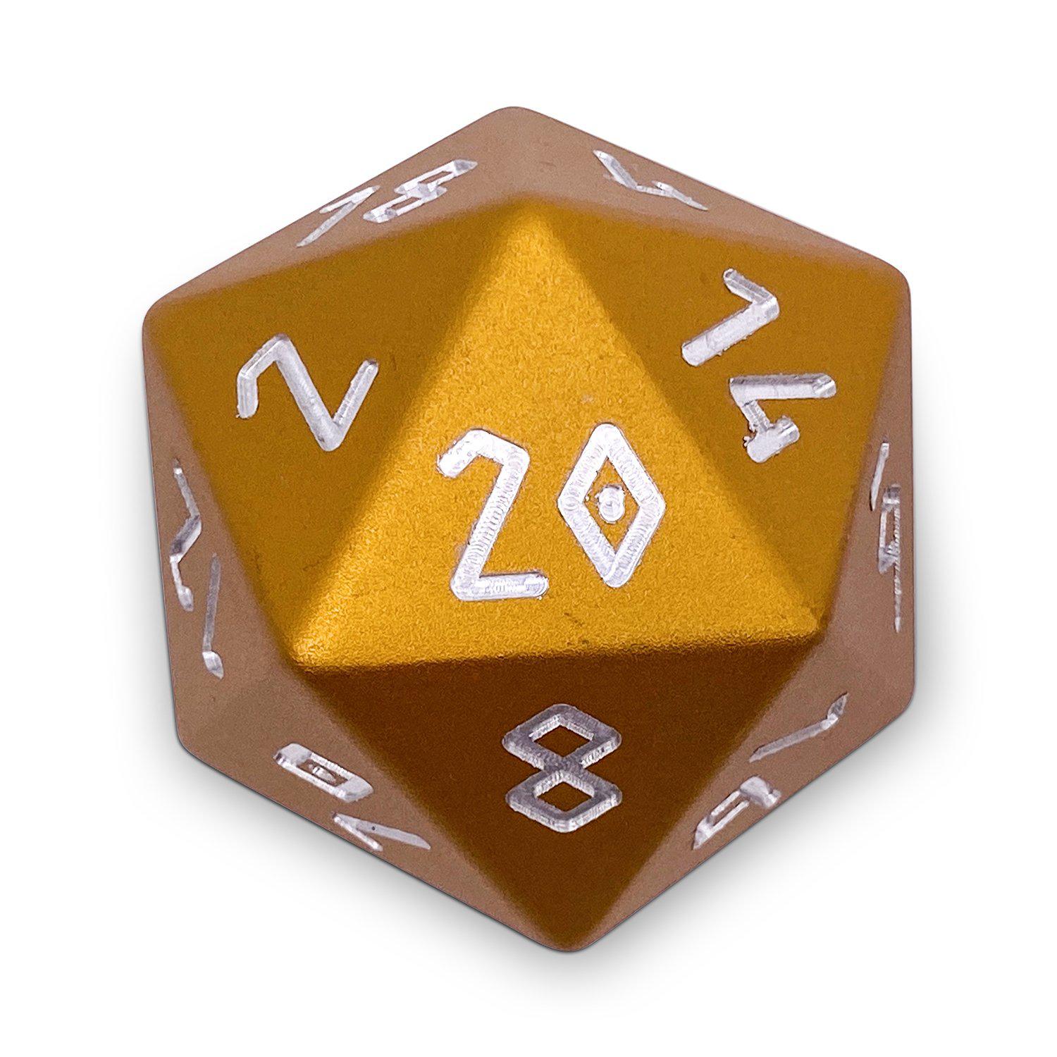 Gold Coin - Boulder® 55mm 6063 Aluminum Dice - NOR 02296