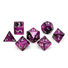 Baby Flamingo - 7 Piece RPG Set 6063 Aluminum Layered Dice - NOR 02352