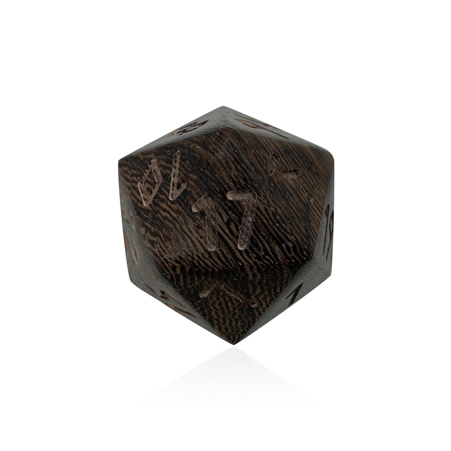 Wenge - Boulder 45mm Wooden Dice - NOR 02810