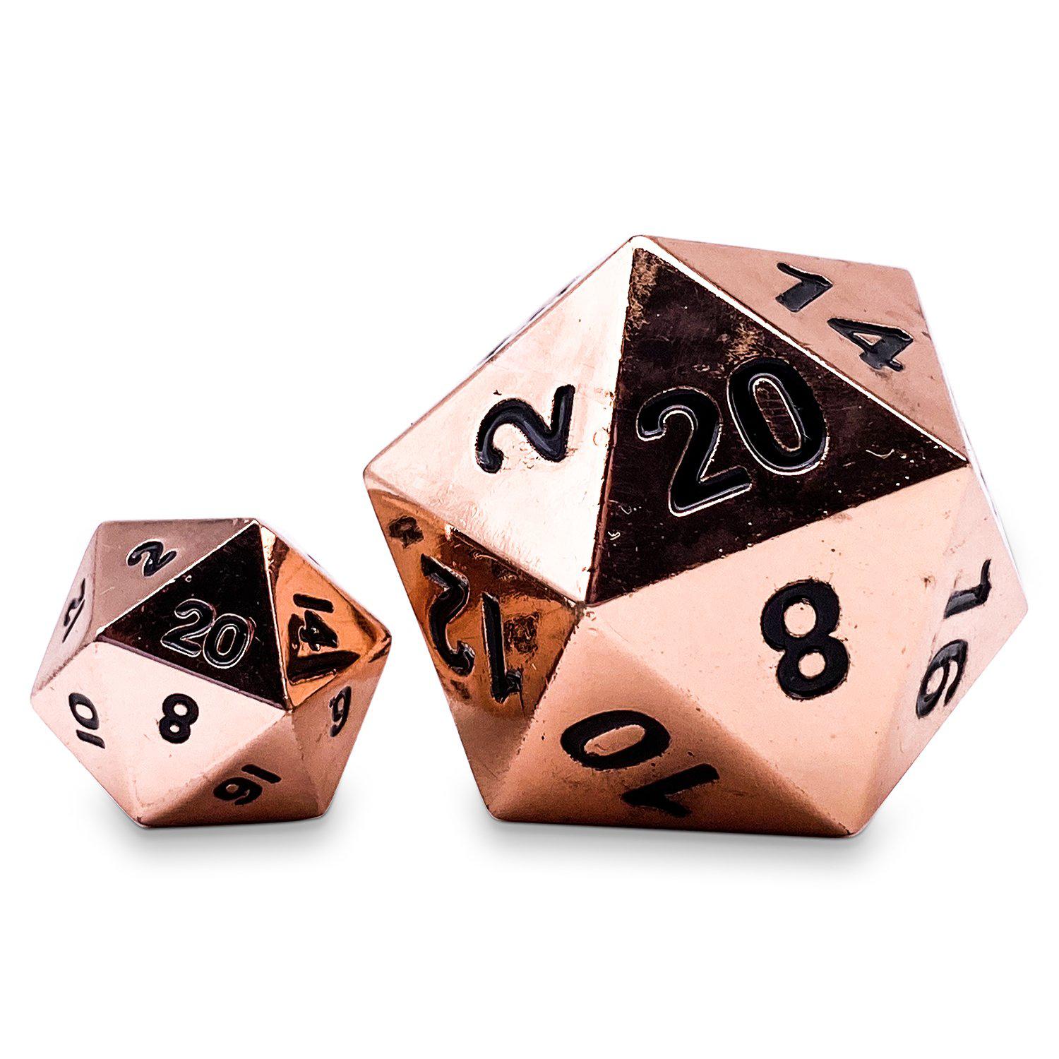 Copper Still - Boulder® 45mm D20 Metal Dice - NOR 00869