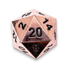 Copper Still - Boulder® 45mm D20 Metal Dice - NOR 00869