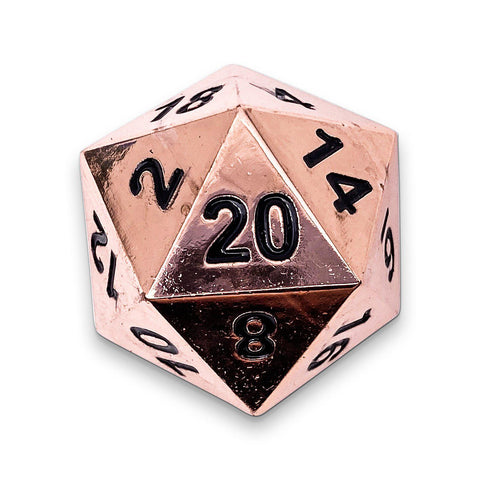 Copper Still - Boulder® 45mm D20 Metal Dice