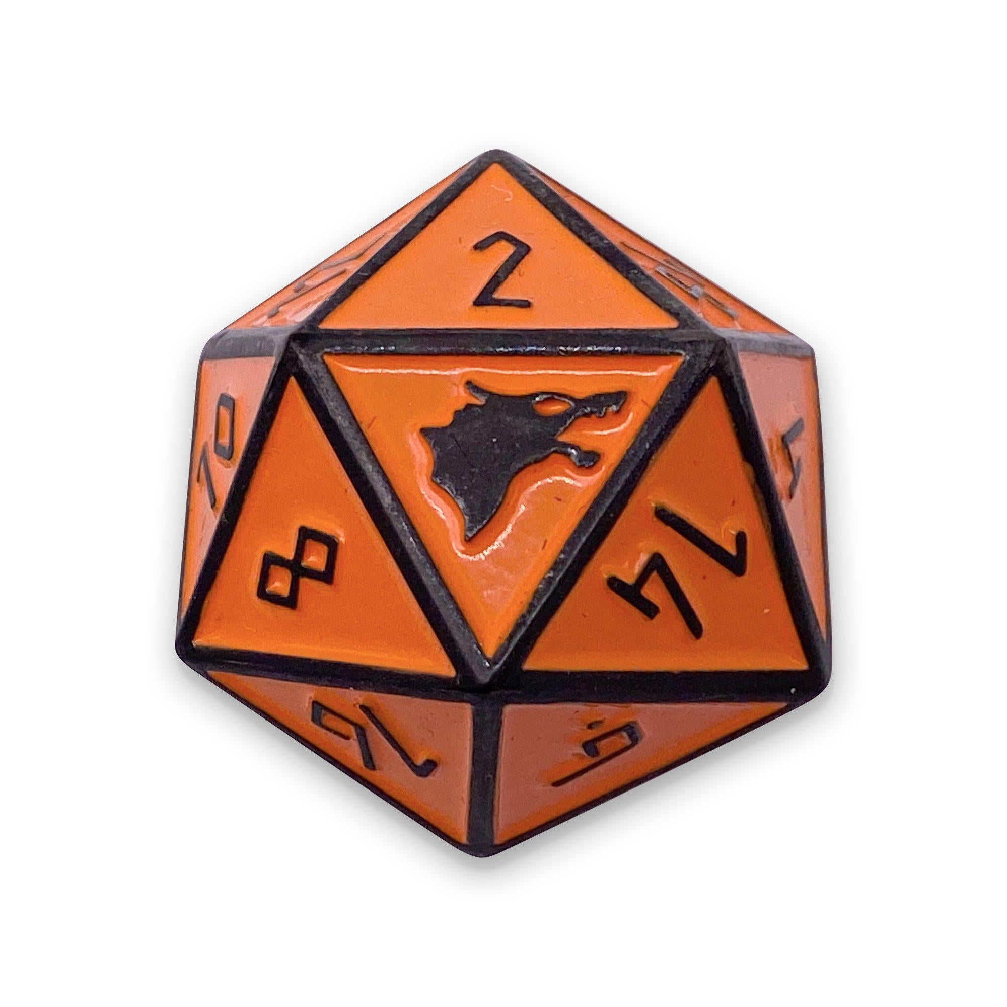 Norse Foundry Runestones™ - 25mm D20 - Molten Lava - NOR 00816