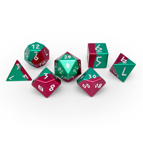 Mistletoe - 7 Piece RPG Set 6063 Aluminum Hybrid Dice