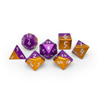 King's Blessing - 7 Piece RPG Set 6063 Aluminum Hybrid Dice - NOR 02369