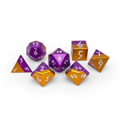 King's Blessing - 7 Piece RPG Set 6063 Aluminum Hybrid Dice