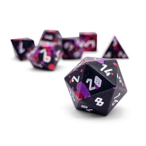 Infernal Pact - 7 Piece RPG Set 6063 Aluminum Wondrous Dice