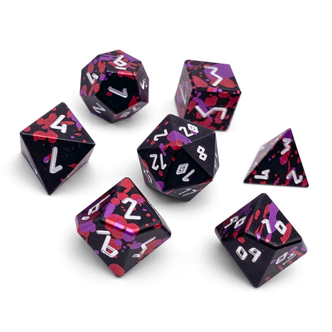 Infernal Pact - 7 Piece RPG Set 6063 Aluminum Wondrous Dice