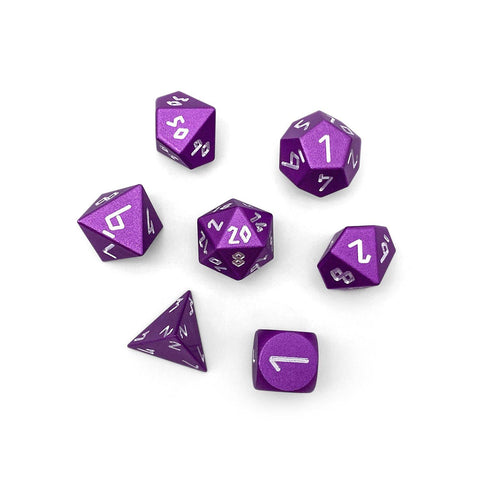 Lich Purple Pebble™ Dice - 10mm 6063 Aircraft Grade Aluminum Mini