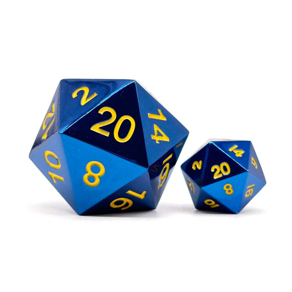 Lightning Bolt - Boulder® 45mm D20 Metal Dice - Norse Foundry