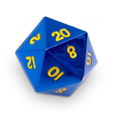 Single Alloy Dice - Lightning Bolt D20