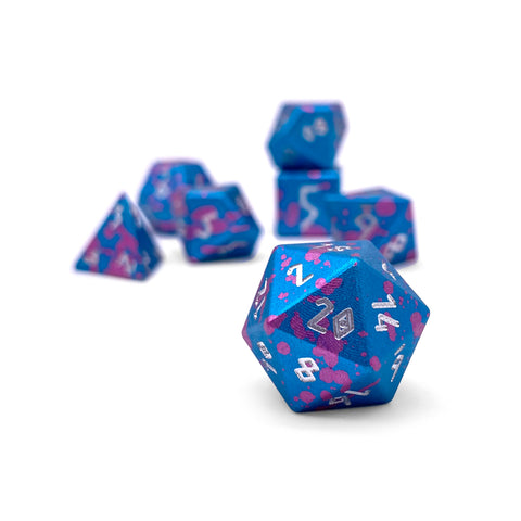 Miami Dice - 7 Piece RPG Set 6063 Aluminum Wondrous Dice