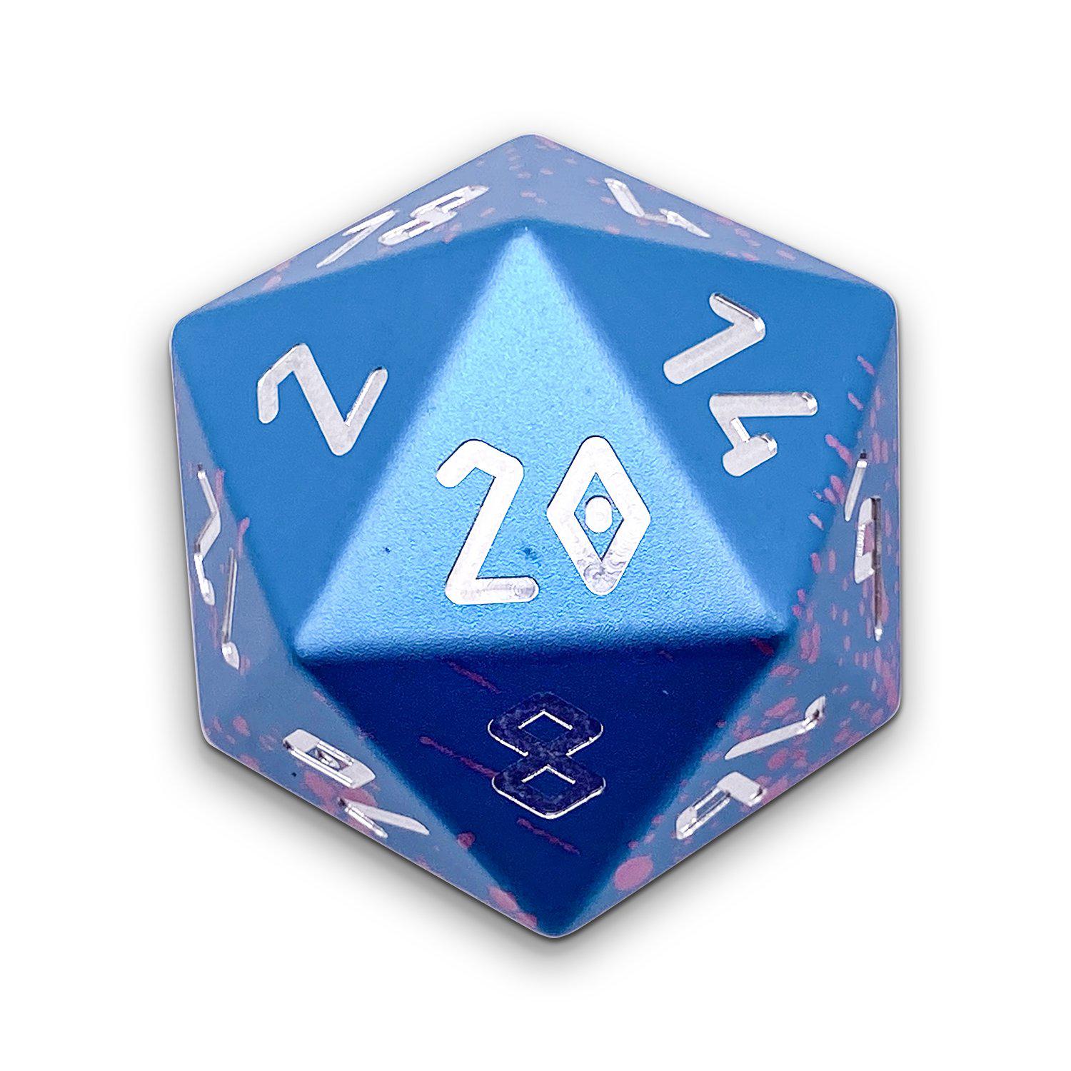 Miami Dice - Single D20 6063 Aluminum Wondrous Dice - NOR 02439