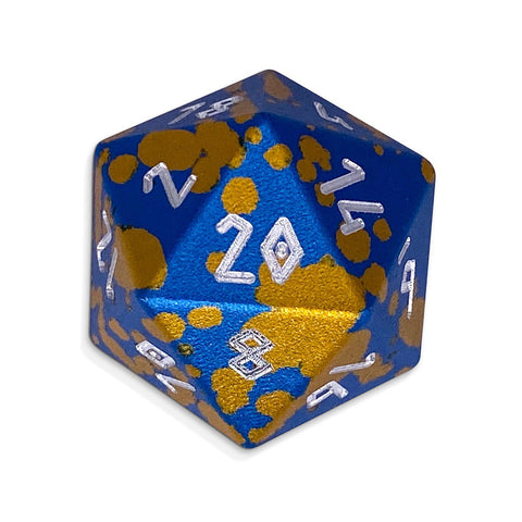 Single Wondrous Dice® D20 in Mimic by ® 6063 Aircraft Grade Aluminum