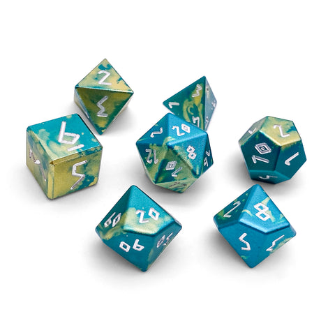 Nautical Demise - 7 Piece RPG Set 6063 Aluminum Wondrous Dice