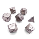 Nickel - 7 Piece RPG Set True Metal Dice - NOR 02632