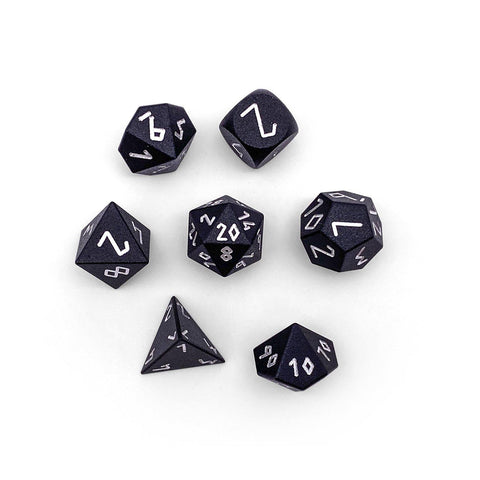 Night Black - Pebble™ 10mm Set 6063 Aluminum Dice