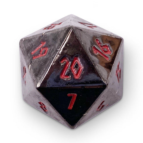 Nightmare Black Metal Countdown Dice 25mm