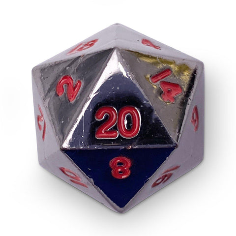 Single Alloy D20 in Nightmare Black by Norse Foundry