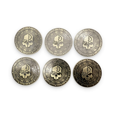 Adventure Coins - Objective Tokens (Mechanical Skull)