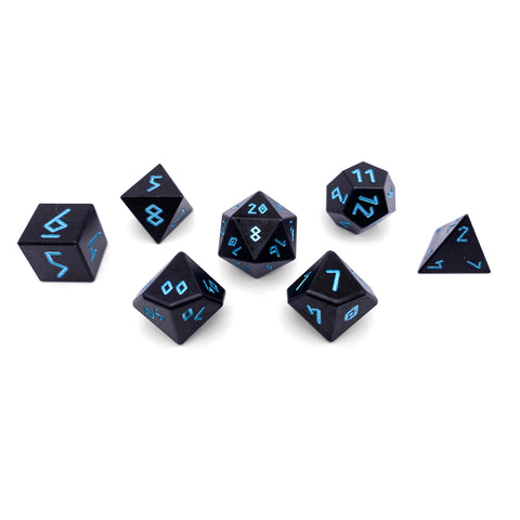 Orb of Ice - 7 Piece RPG Set 6063 Aluminum Orb Series™ Dice