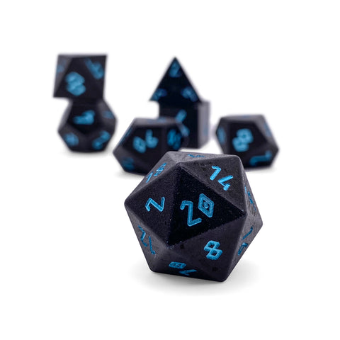 Orb of Ice - 7 Piece RPG Set 6063 Aluminum Orb Series™ Dice