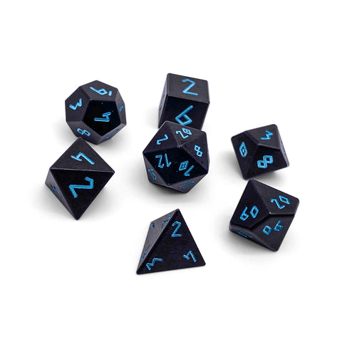 Orb of Ice - 7 Piece RPG Set 6063 Aluminum Orb Series™ Dice