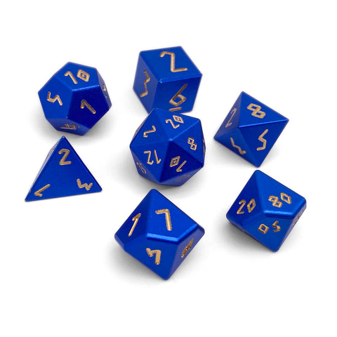 Orb of Thunder Wave - 7 Piece RPG Set 6063 Aluminum Orb Series™ Dice