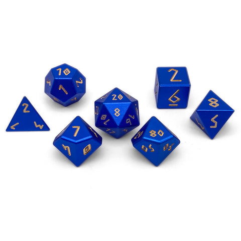 Orb of Thunder Wave - 7 Piece RPG Set 6063 Aluminum Orb Series™ Dice