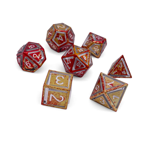 Phoenix Tears - Nimbus™  7 Piece RPG Set 6063 Aluminum Wondrous Dice