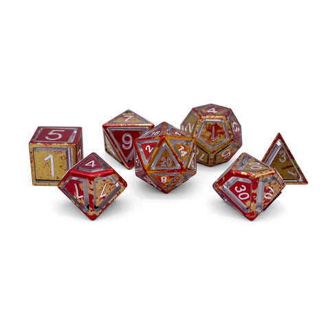 Phoenix Tears - Nimbus™  7 Piece RPG Set 6063 Aluminum Wondrous Dice