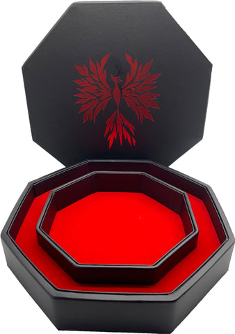 Red Phoenix - Tray of Holding™ Dice Tray by Norse Foundry