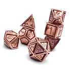 Copper - Nimbus™ 7 Piece RPG Set True Metal Dice - NOR 02616