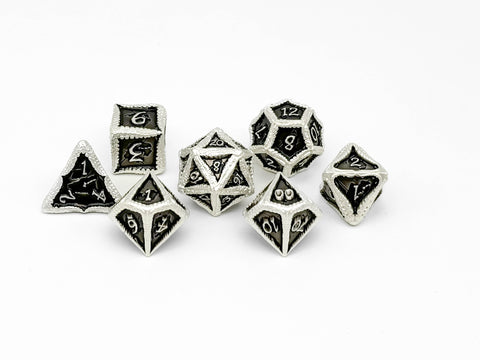 Pirate Dice - Blackbeard 7 Piece RPG set Alloy Dice