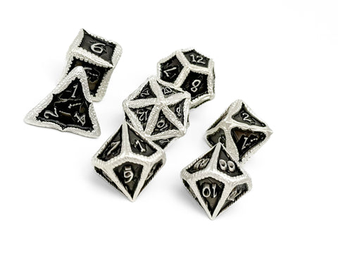 Pirate Dice - Blackbeard 7 Piece RPG set Alloy Dice