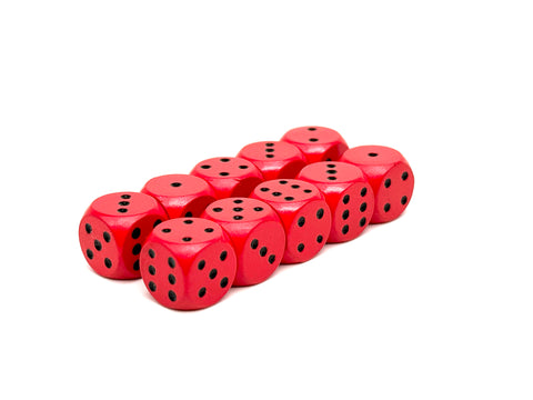 Warpips: Red - 10 - 12mm D6