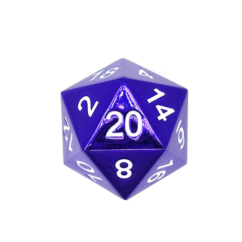 Bardic Purple - Boulder® 45mm D20 Metal Dice