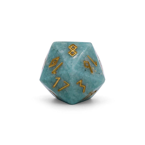 Russian Amazonite D20 Gemstone