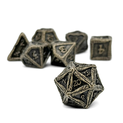 Pirate Dice - Pieces of 8 7 Piece RPG set Alloy Dice