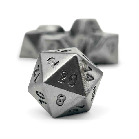 Pig Iron - 7 Piece RPG Set True Metal Dice