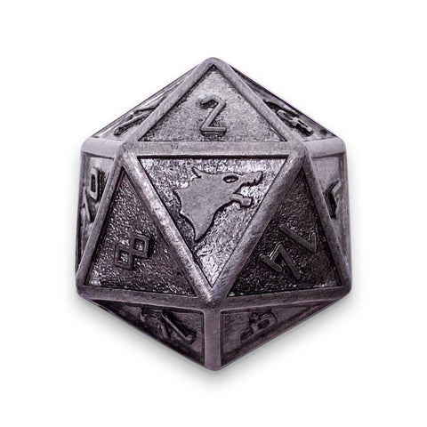 Single Alloy D20 in Plate Mail by Norse Foundry