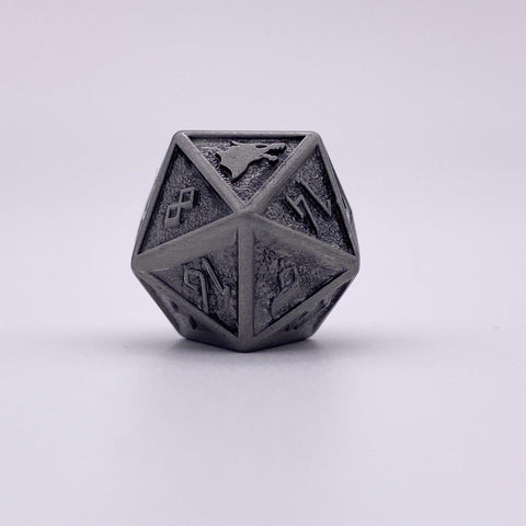 Plate Mail - Norse Themed Metal D20