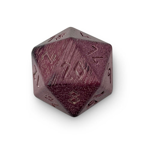 Purple Heart - Boulder® 35mm Wooden Dice