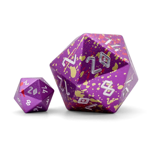 Purple Wyrm - Boulder® 55mm 6063 Aluminum Wondrous Dice